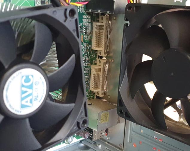 server computer dust