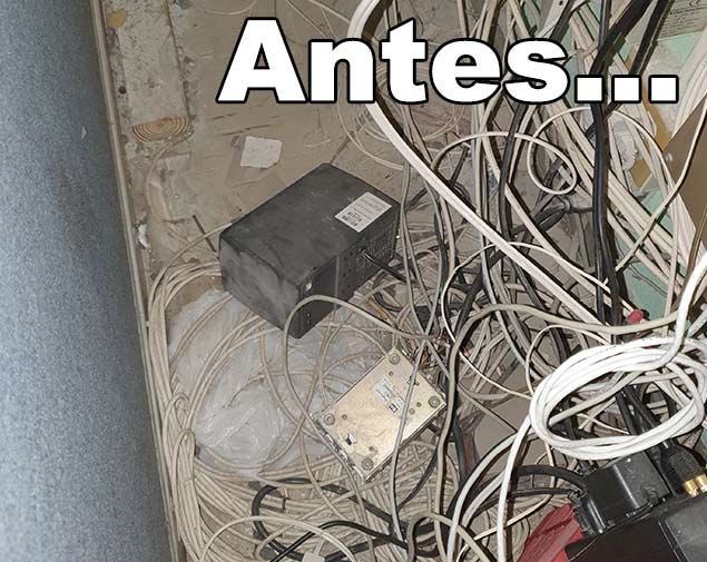 Network cable mess